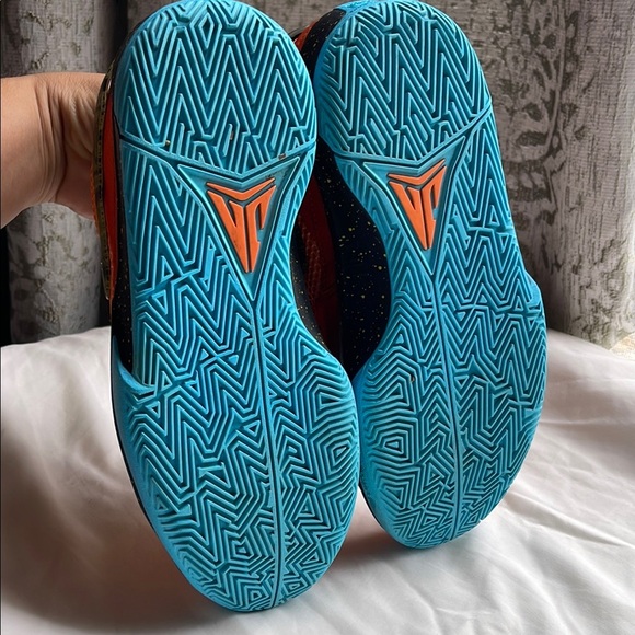 Nike JA 1 Brigit Mandarín and Blue Sneakers with Yellow Accents - Picture 5 of 14